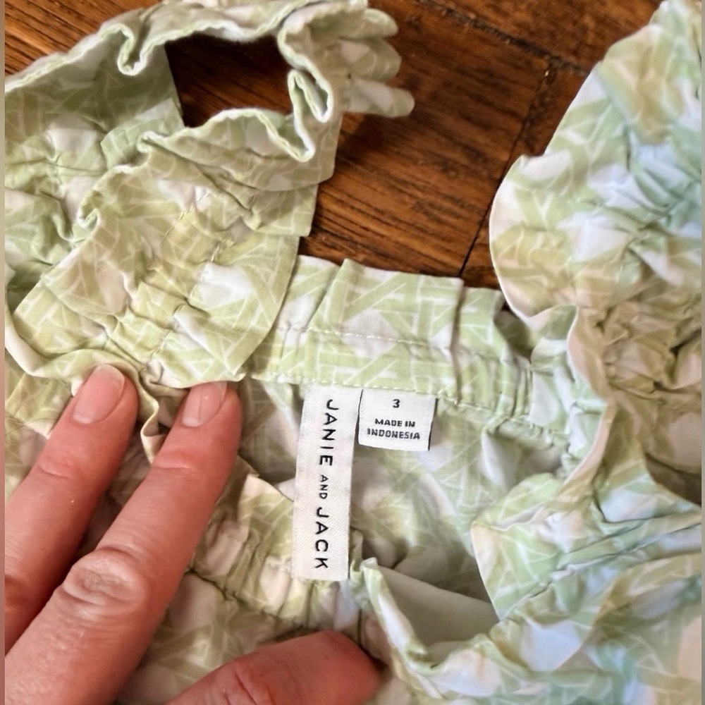 Janie and Jack Light Green Tank Top - Picture 3 of 3